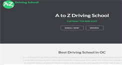 Desktop Screenshot of a2zdriving.com